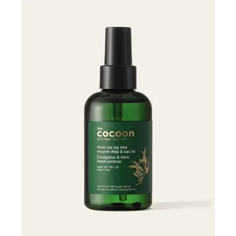 Nước xịt rửa tay khô Khuynh Diệp & Bạc Hà Cocoon 140ml