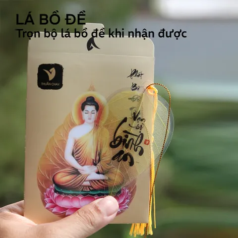 Lá bồ đề 12 con giáp VEGAN thuần chay Bình An, Tài Lộc để ốp lưng, móc khoá