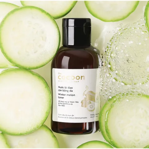 Combo Toner bí đao cân bằng da cocoon 140ml + Cà phê đắc lắc sạch da chết cocoon 200ml HŨ