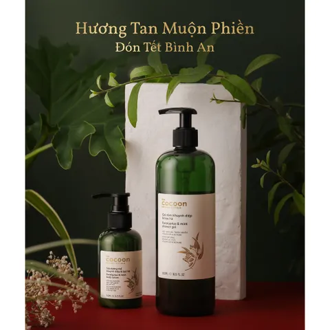 Gel tắm khuynh diệp & bạc hà cocoon 500ml
