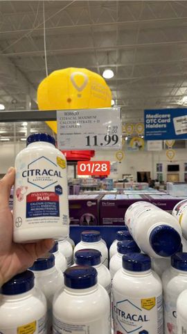 Viên uống Citracal Calcium Supplement + D3 |280 viên| Hấp thu lượng Calci tối đa vào xương & Hỗ trợ xương chắc khỏe [S/P Chuẩn Mỹ]