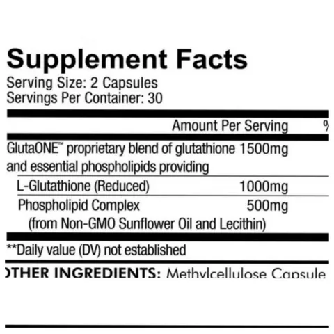 Viên uống Trắng Da - Cải Thiện Sắc Tố Da Codeage Liposomal Glutathione 1000 mg 60 viên - SP Chuẩn Mỹ