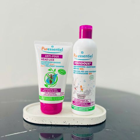 [Puressentiel] Dầu Gội Mặt Nạ Anti-Poux 2 Trong 1 150ml Kèm Lược – Hỗ Trợ Loại Bỏ Chấy Từ 3 Tuổi