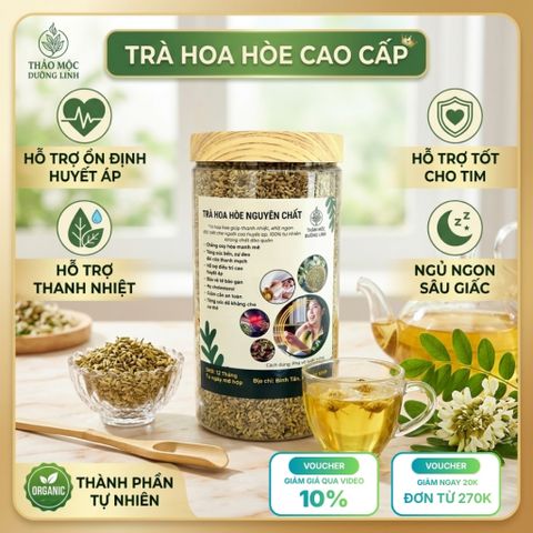 Trà Hoa Hòe Sao Khô [Đặc Biệt] Mùi Thơm, Hỗ Trợ Ổn Định Huyết Áp, Chống Sơ Vữa Động Mạch