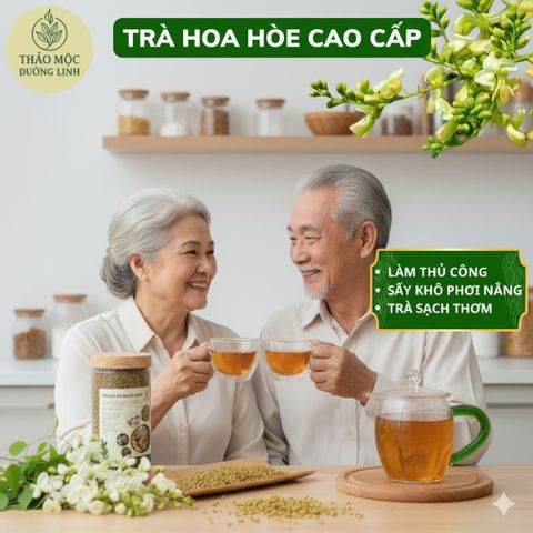 Trà Hoa Hòe Sao Khô [Đặc Biệt] Mùi Thơm, Hỗ Trợ Ổn Định Huyết Áp, Chống Sơ Vữa Động Mạch