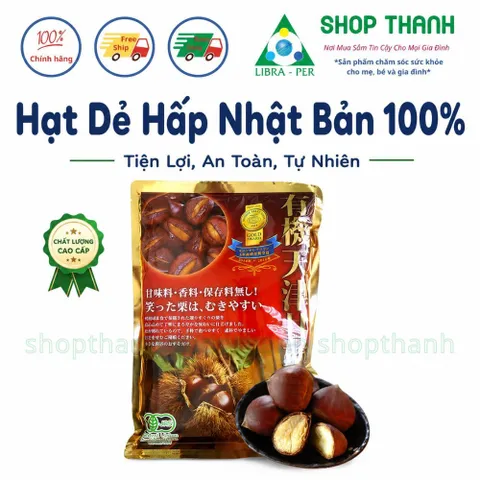 Hạt Dẻ Hấp Genseida Nhật Bản Gói 260g Thơm Ngon Tự Nhiên, Ăn Liền Thuận Tiện Dùng Mọi Lúc