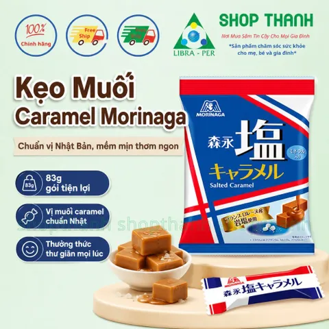 Kẹo Muối Caramel Morinaga Gói 83g Mềm Mại Vị Muối Dễ Ăn Thích Hợp Giải Trí Mọi Lúc Mọi Nơi
