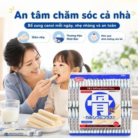 Bánh Xốp Canxi Healthy Club Snack Bổ Sung Canxi Gọn Nhẹ Tiện Lợi Cho Bữa Ăn Nhẹ Mọi Lúc Mọi Nơi
