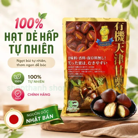 Hạt Dẻ Hấp Genseida Nhật Bản Gói 260g Thơm Ngon Tự Nhiên, Ăn Liền Thuận Tiện Dùng Mọi Lúc