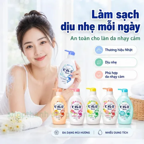 Sữa tắm K ao Bio re dịu nhẹ loại bỏ bụi bẩn & bã nhờn, phù hợp da dễ kích ứng cần chăm sóc an toàn