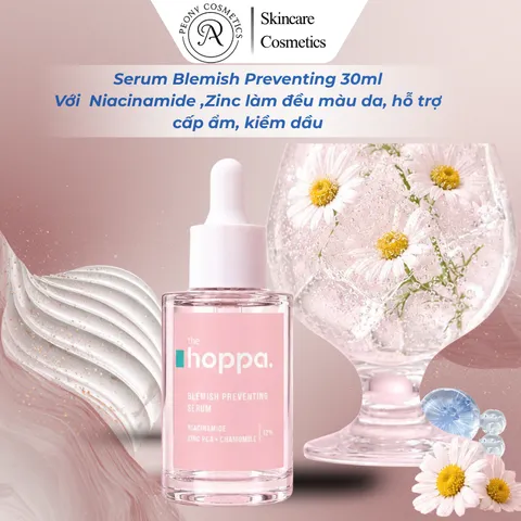 Serum The Hoppa Blemish Preventing 30ml làm đều màu da, hỗ trợ cấp ẩm, kiềm dầu,kháng viêm hiểu quả