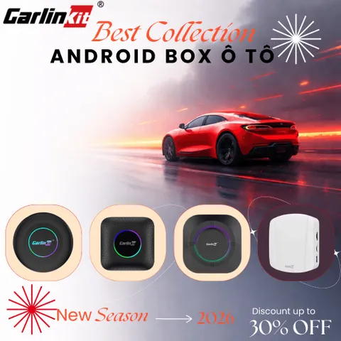 Bộ sưu tập Android box Carlinkit chính hãng Tbox Ultra 2, Tbox UHD, Tbox Ambient và Tbox S2P