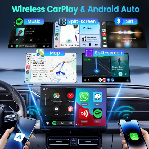[CHỈ DÙNG CHO MÀN ANDROID] CARLINKIT CCPA PLUS nâng cấp Apple Carplay và Android Auto không dây