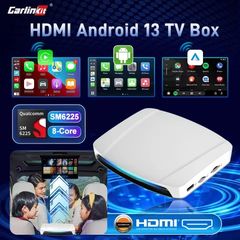 Android box cho ô tô Carlinkit UHD Android 13, Qualcomm SM6225 8 nhân, HDMI