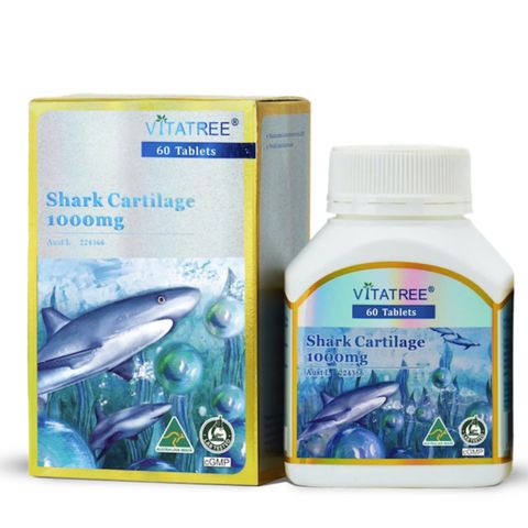 Viên uống sụn vi cá 1000 mg Vitatree |60 viên| Kích thích tái tạo sụn & Giảm đau nhức xương khớp [S/P Chuẩn Úc]