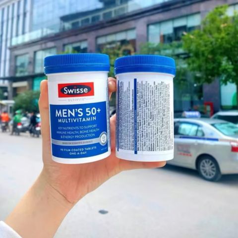 Viên uống Swisse Ultivite Men's 50+ Multivitamin |60 & 90 viên| cho nam giới trên 50 tuổi - Nâng cao điểm số sức khỏe thể chất tổng thể [S/P Chuẩn Úc]