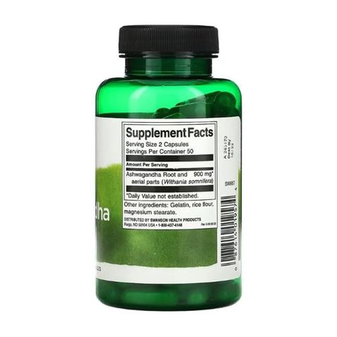 Ashwagandha Stress Support 450mg - Hỗ trợ phản ứng lành mạnh tự nhiên đối với căng thẳng hàng ngày giúp bình tĩnh và thư giản date 2028