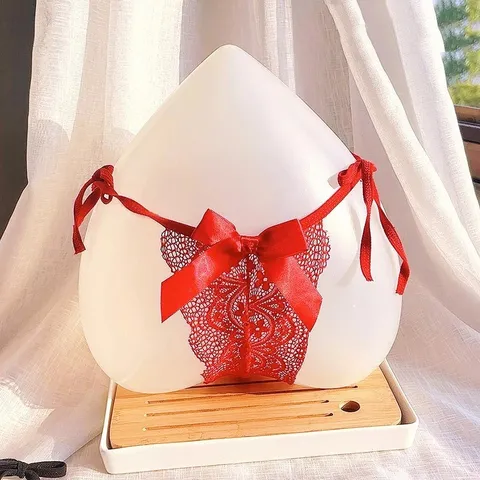 Quần Lót Dây Buộc Hông Nơ Siêu Xinh Gợi Cảm Quần Chip Nữ Lọt Khe Ren Mềm Mại Quyến Rũ - T335 Đỏ