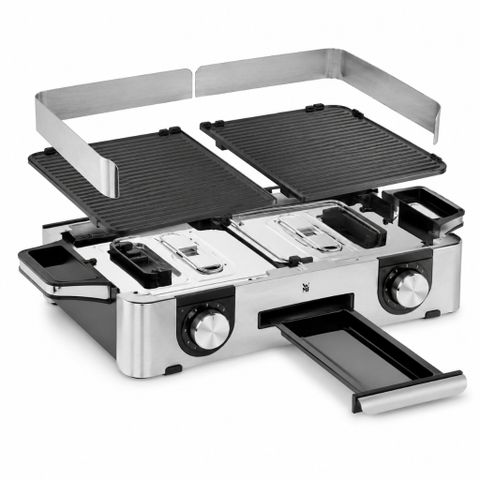 Bếp nướng điện WMF Lono Master Grill 2400W 2 vùng chỉnh nhiệt, nội địa Đức