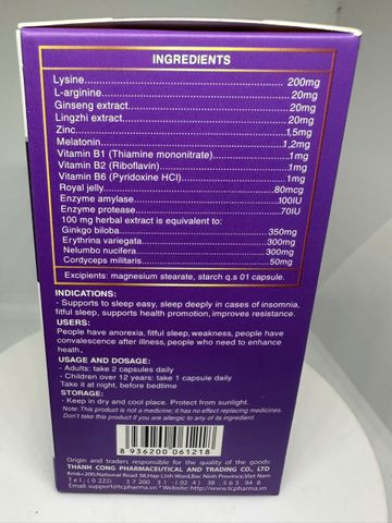 Viên Uống Trùng Thảo Gold 30 Viên – Hỗ Trợ Cải Thiện Giấc Ngủ, Tăng Cường Đề Kháng