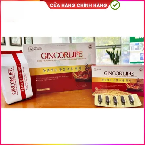 Viên Uống Gincorlife Ích Nhân 60 Viên – Hỗ Trợ Tăng Cường Sức Khỏe, Nâng Cao Đề Kháng, Giúp Ăn Ngon
