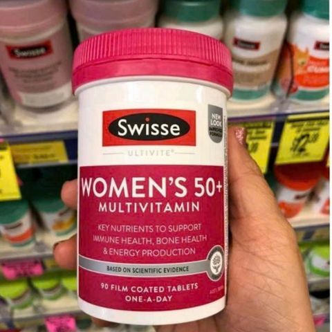 Viên uống Swisse Ultivite Women's 50+ Multivitamin |60 & 90 viên| cho nữ giới sau 50 tuổi - Cân đối dưỡng chất cho cơ thể & Nâng cao chỉ số sức khỏe toàn diện