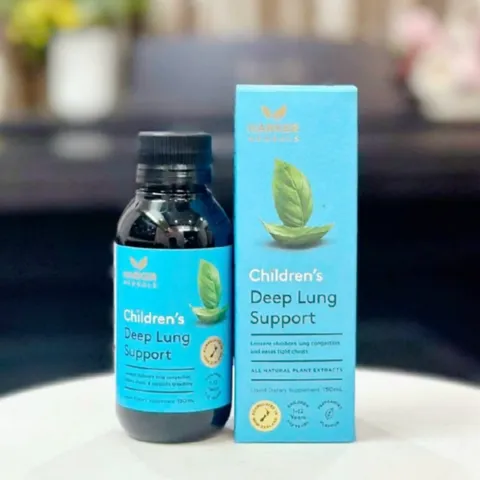 Siro Harker Herbals Children's Deep Lung Support |150 mL| Giảm tích tụ đờm nhầy ở phổi/Chăm sóc toàn diện hệ hô hấp cho trẻ từ 1-12 tuổi [S/P Chuẩn NZ]