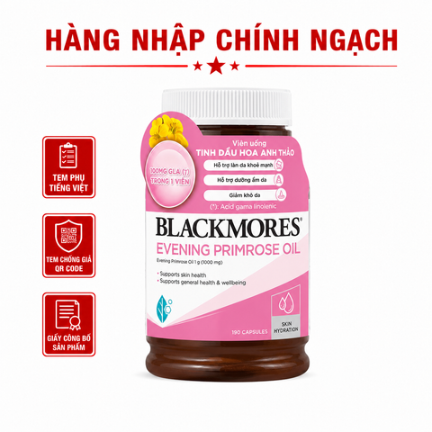 Tinh Dầu Hoa Anh Thảo Blackmores Evening Primrose 190 viên hàng nhập chính ngạch 