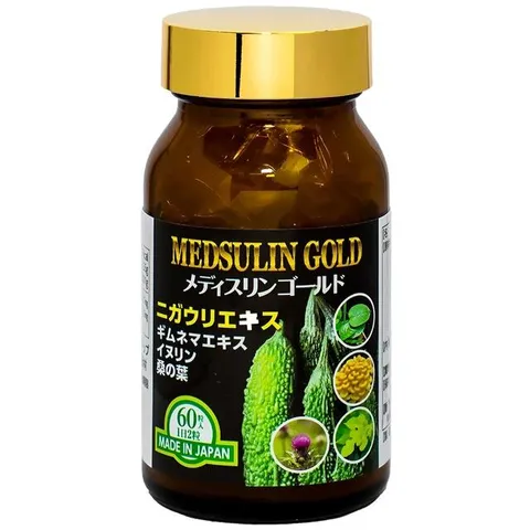Viên uống giúp hạ đường huyết hỗ trợ chuyển hóa đường Medsulin Gold Jpanwell (60 viên)