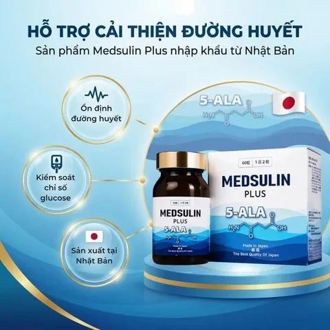 Viên uống hỗ trợ cải thiện chỉ số đường huyết Medsulin Plus (60 viên)