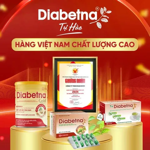 Viên hỗ trợ giảm đường huyết Diabetna Nam Dược (4 vỉ x 10 viên)