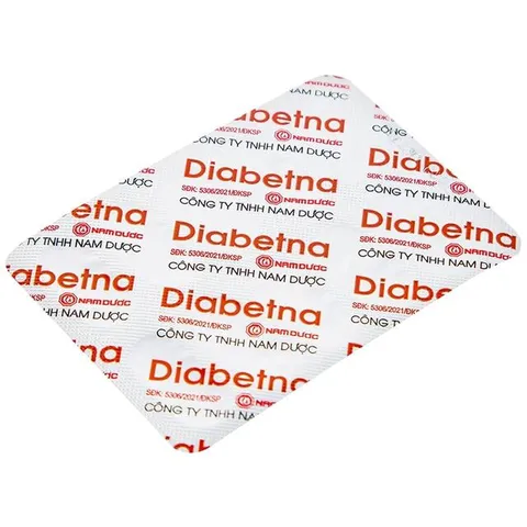 Viên hỗ trợ giảm đường huyết Diabetna Nam Dược (4 vỉ x 10 viên)