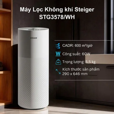 Máy lọc không khí Steiger STG3578/WH Đức