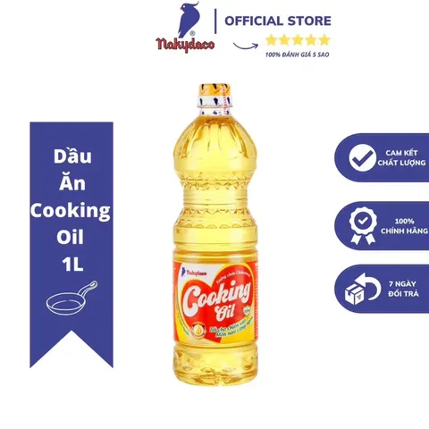 Dầu Ăn Nakydaco Cooking Oil Chai 1L 2L 3L–Dầu Ăn Con Két Chính Hãng – Sản Phẩm Cao Cấp.