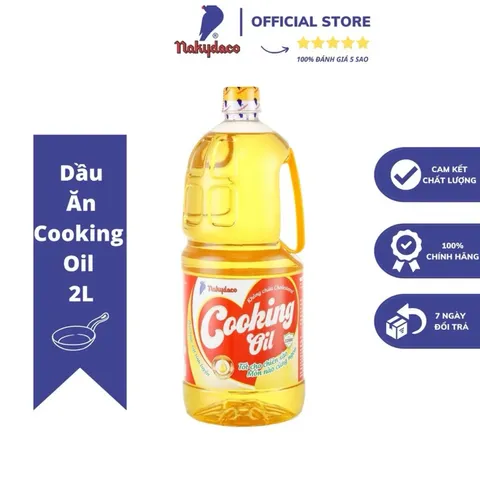 Dầu Ăn Nakydaco Cooking Oil Chai 1L 2L 3L–Dầu Ăn Con Két Chính Hãng – Sản Phẩm Cao Cấp.