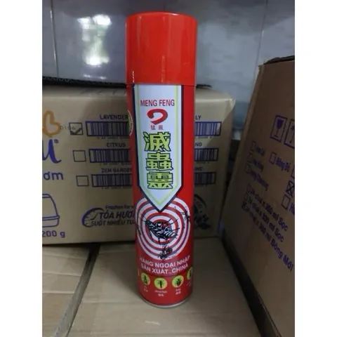Chai (Bình) xịt muỗi - côn trùng NUMBER ONE chai lớn 600ml hương chanh