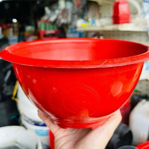 Combo 10 chậu nhựa truyền thống đỏ T25 dày dẻo bền