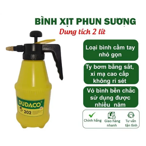 Bình Xịt Tưới Cây Phun Sương Dudaco 1L 2l