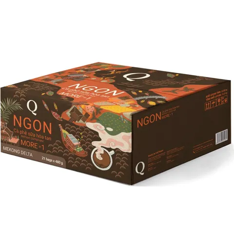 CAFE SỮA TRẦN QUANG NGON BỊCH 24 GÓI X 20G