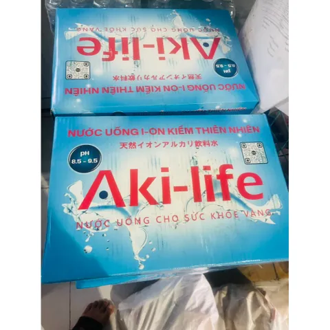 Nước kiềm Aki Life thùng 24 chai x 500ML