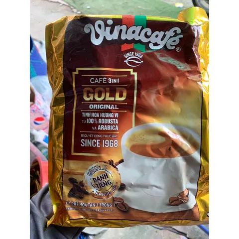 Cà Phê Sữa Hòa Tan VinaCafé Gold 3in1 Túi 480G (20G x 24 Gói)