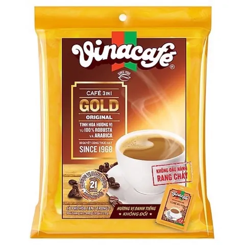 Cà Phê Sữa Hòa Tan VinaCafé Gold 3in1 Túi 480G (20G x 24 Gói)