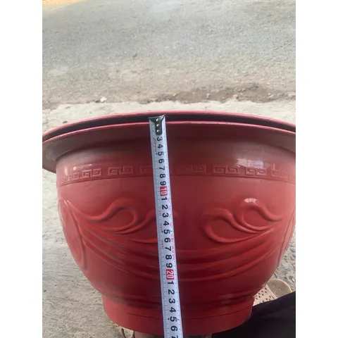 Combo 2 Cái Chậu Nhựa Truyền Thống T68 Đỏ (66x30)