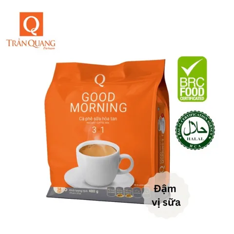 CÀ PHÊ GOOD MORNING TRẦN QUANG THÙNG (21 bịch 1 bịch 24 gói)