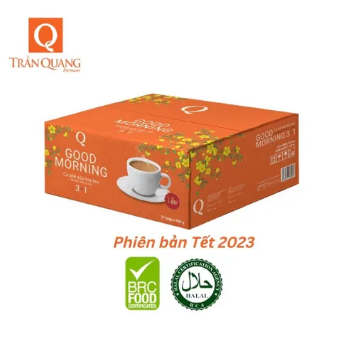 CÀ PHÊ GOOD MORNING TRẦN QUANG THÙNG (21 bịch 1 bịch 24 gói)