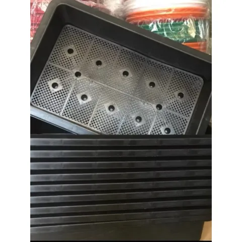Combo 5 Khay Nhựa - Chậu Nhựa -Máng Nhựa Trồng Rau Khay Trồng Rau Khay Mầm Kích Thước (680x410x160)mm