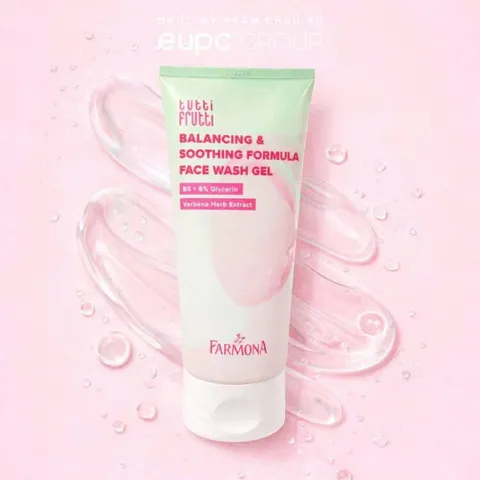Sữa rửa mặt Farmona Tutti Frutti Balancing & Soothing Formula face wash gel 150ml [hàng nhập khẩu]