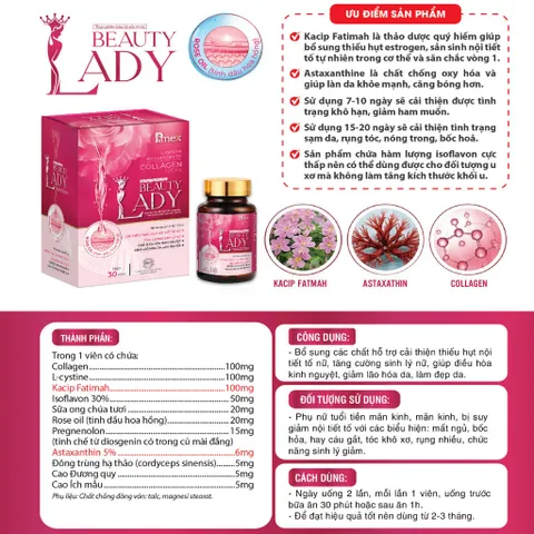 Viên thảoo dượcc quý cải thiện làn da và nội tiết tố nữ BEAUTY LADY