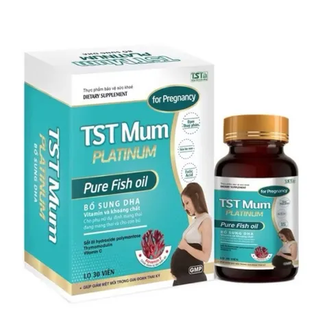 TST Mum Platium Pure Fish oil bổ sung Sắt DHA và vitamin tổng hợp cho bà bầu lọ 30 viên