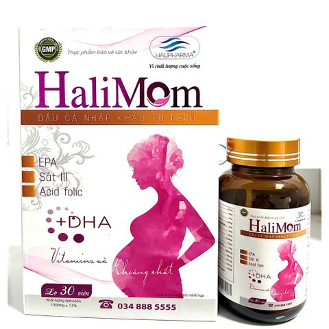 Vitamin tổng hợp Halimom cho mẹ bầu và sau sinh cung cấp Sắt Acidfolic DHA và vitamin